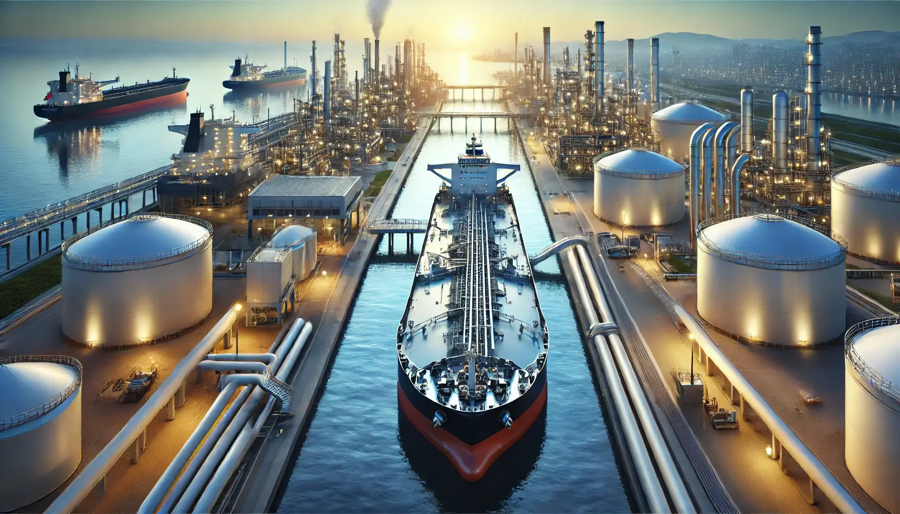 Crude oil and LNG supply chain